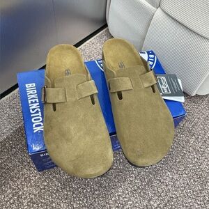 Birkenstock Boston Suede Taupe